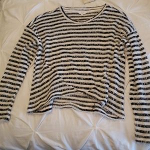 Black and white sweater